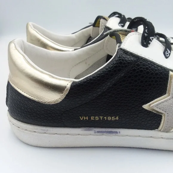 Vintage Havana VH Flair Women's 10 Black Gold Grey White Sneakers Shoes - Picture 8 of 12